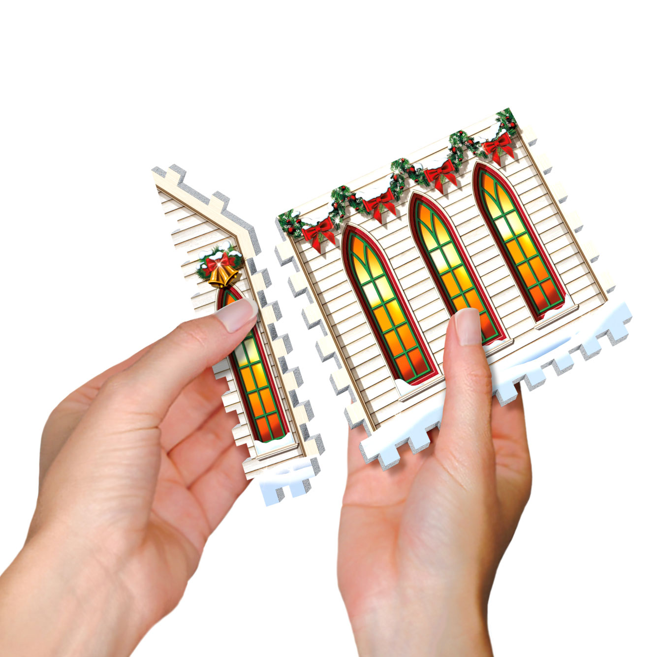 WREBBIT 3D JIGSAW PUZZLE THE CHRISTMAS VILLAGE 116 PCS #WSP-5601 