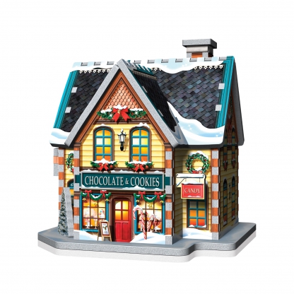 Sweet Shop | Christmas Village | Wrebbit 3D Puzzle