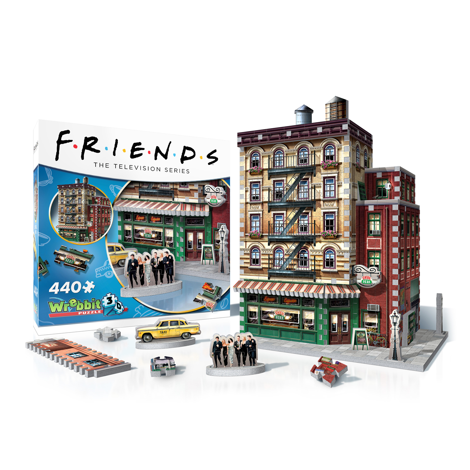 Puzzle New & Sealed 440pc Wrebbit 3D Friends Central Perk 