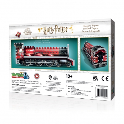 Poudlard Express Mini | Harry Potter | Wrebbit 3D Puzzle | Dos de la boîte
