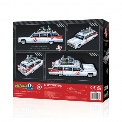 Ecto-1 | Ghostbusters | Wrebbit 3D Puzzle | Back of the box