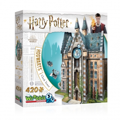 Tour de l'horloge | Poudlard | Harry Potter | Wrebbit 3D Puzzle | Boîte