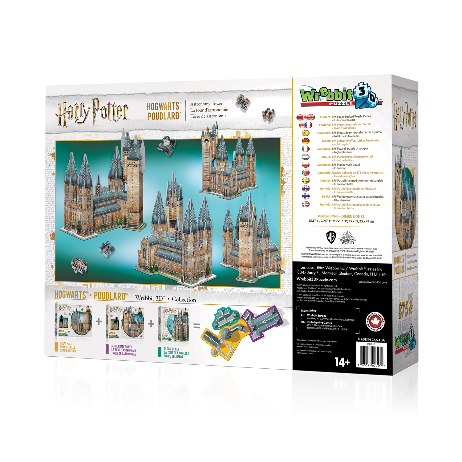 8 Puzzles 3D - Set Harry Potter (TM) Wrebbit-Set-Harry-Potter-4