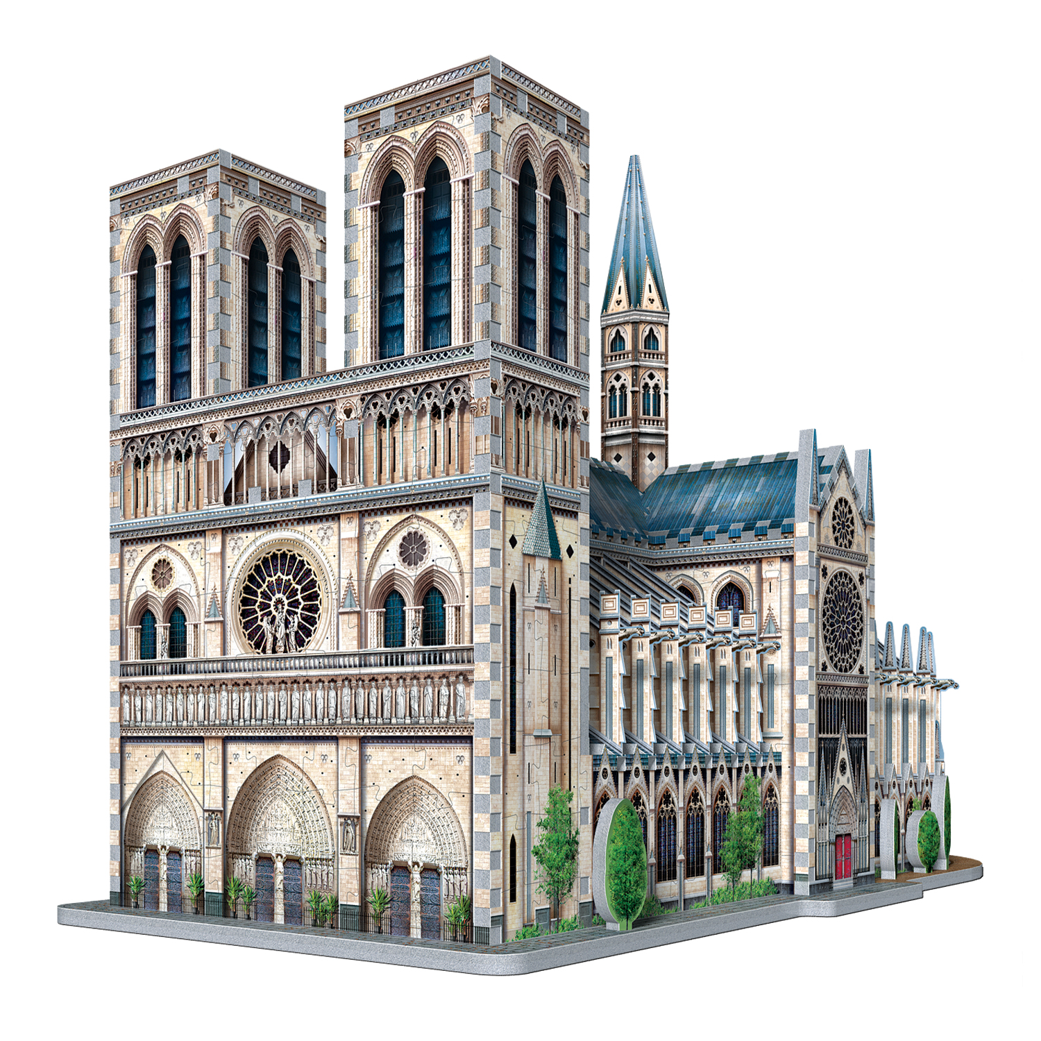 Puzz 3D Puzz 3D Notre Dame Building 952 Piece 3-D Build Jigsaw Puzzle Complete 
