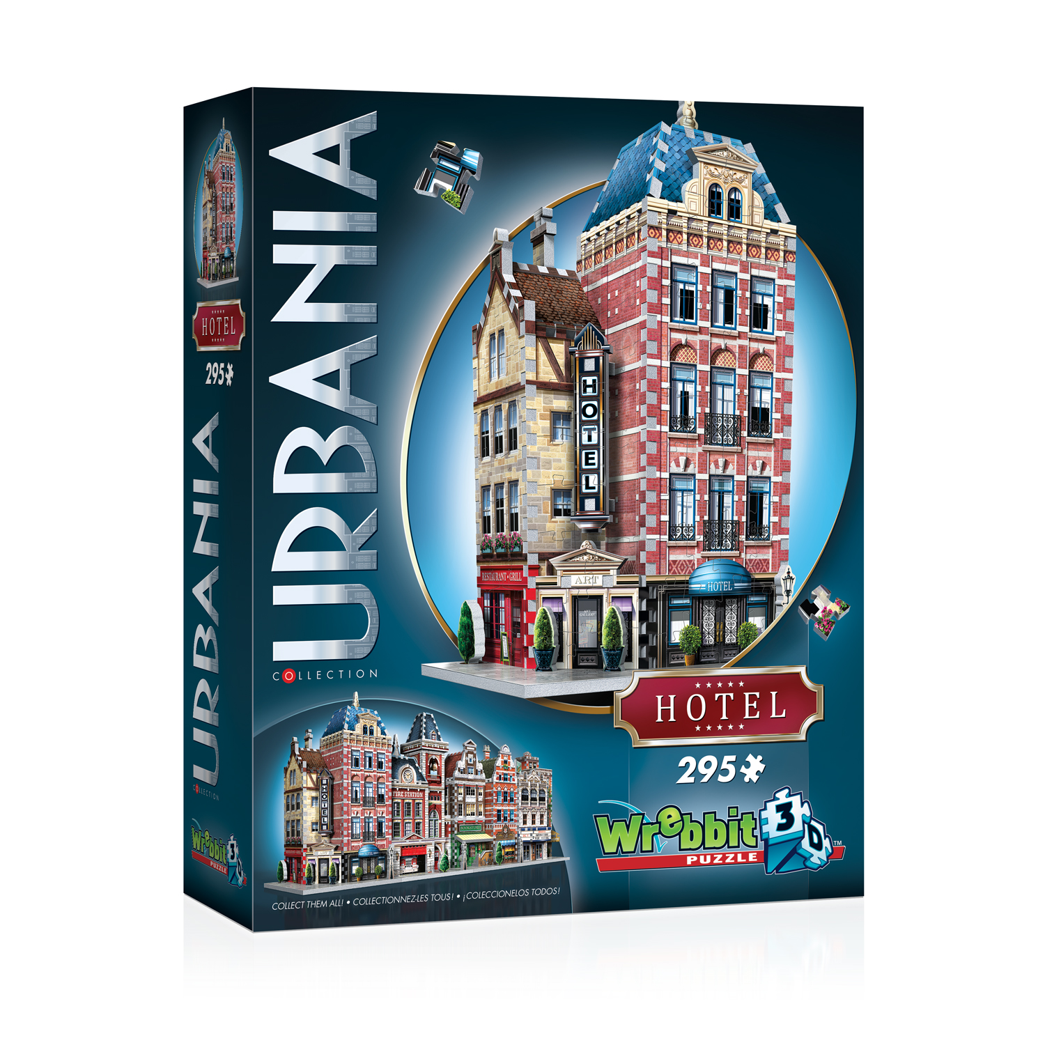 Urbania Baukunst Wrebbit Hotel Stadthäuser 3D Puzzle 295 Teile Haus 
