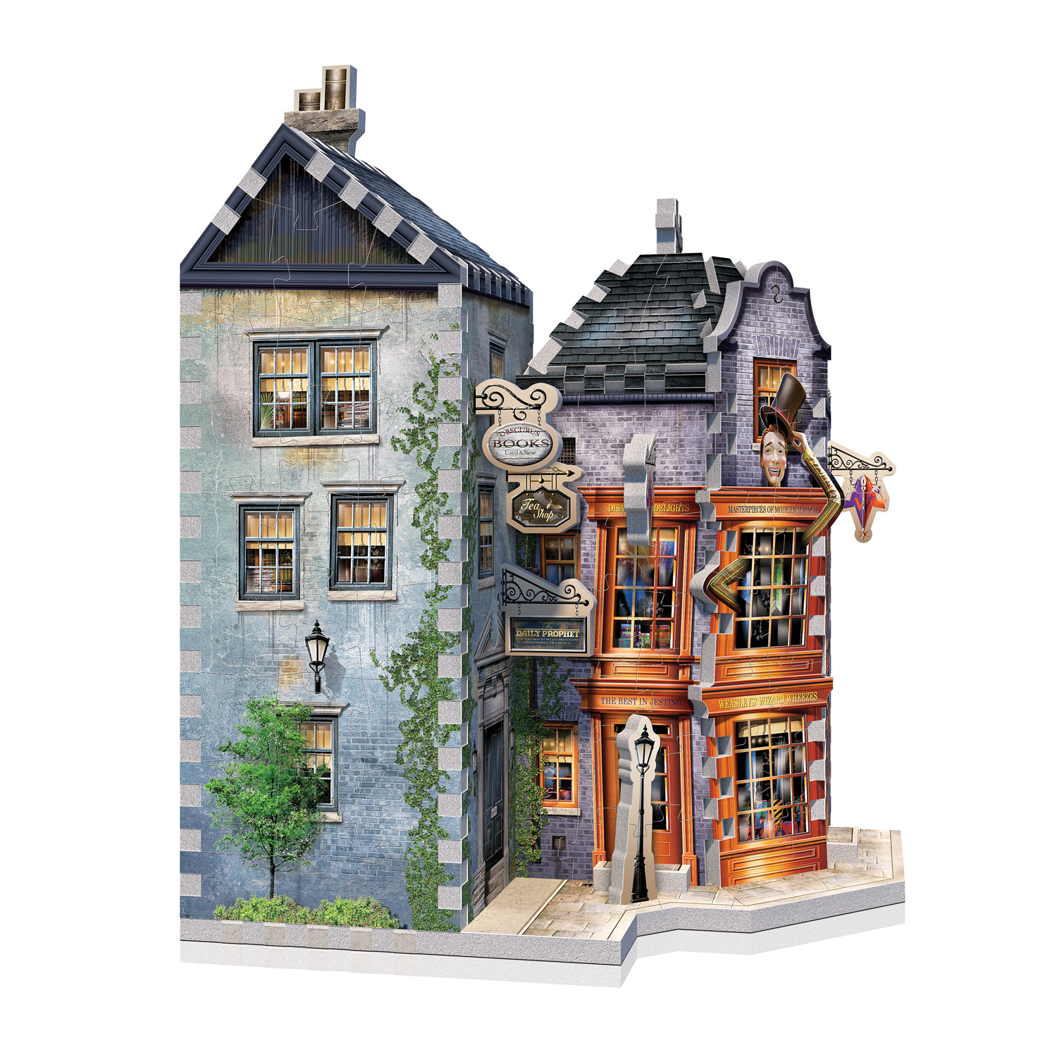 Harry Potter di Diagon Alley 3D Puzzle Set 4 Banca BACCHETTA shop Quidditch Weasley 