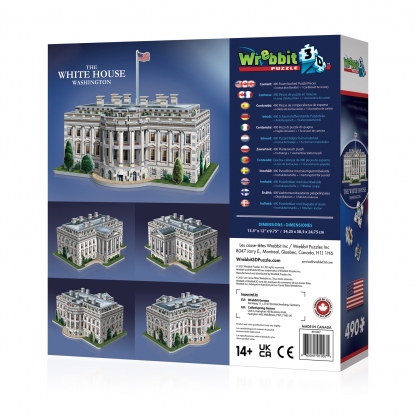 White House | Classics | Wrebbit 3D Puzzle | Back of the box