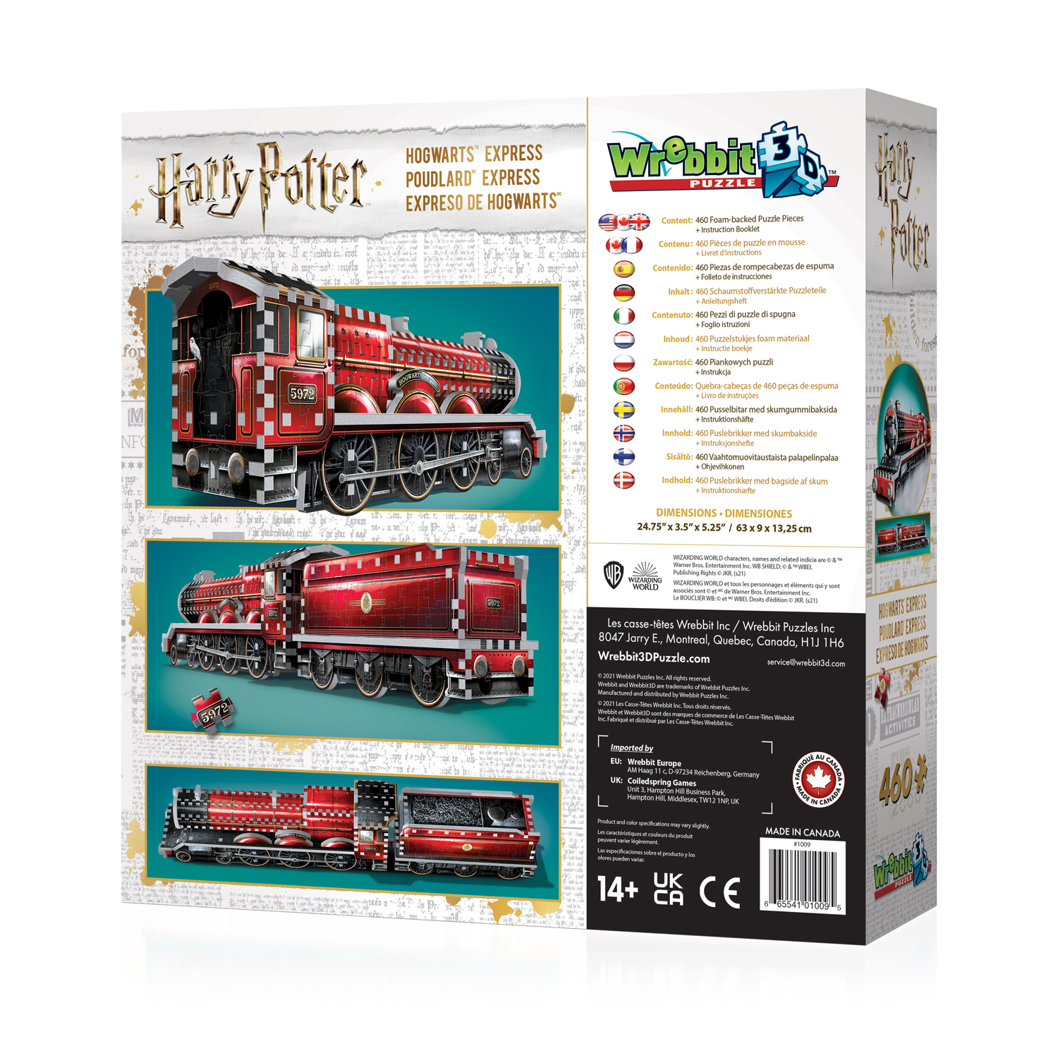 Details about   Harry Potter Hogwarts Express Prime 3D Jigsaw Puzzle 500 Piece Multi-Color 