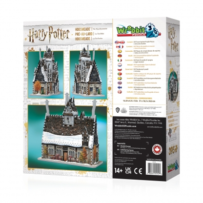 Pré-au-Lard | Harry Potter | Wrebbit 3D Puzzle | Dos de la boîte