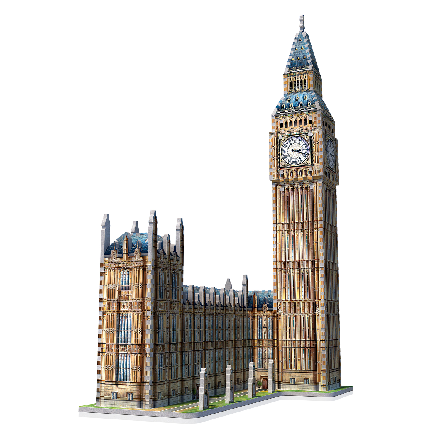 Large 3D Puzzle Jigsaw Set Big Ben Westminster Eiffel Leaning Tower Educational