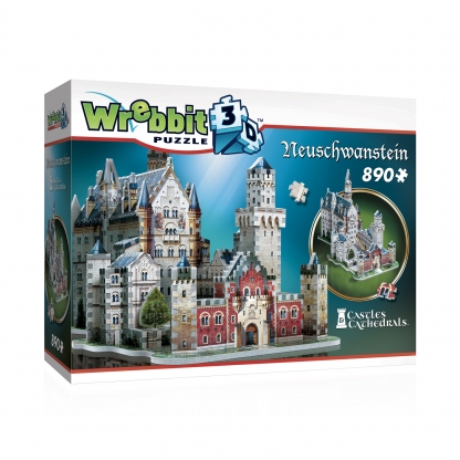 Neuschwanstein | Châteaux | Wrebbit 3D Puzzle | Boîte