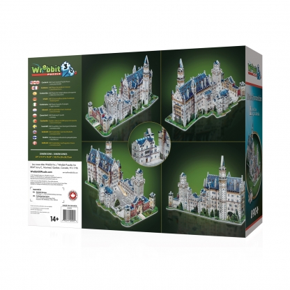 Neuschwanstein | Castles | Wrebbit 3D Puzzle | Back of the box
