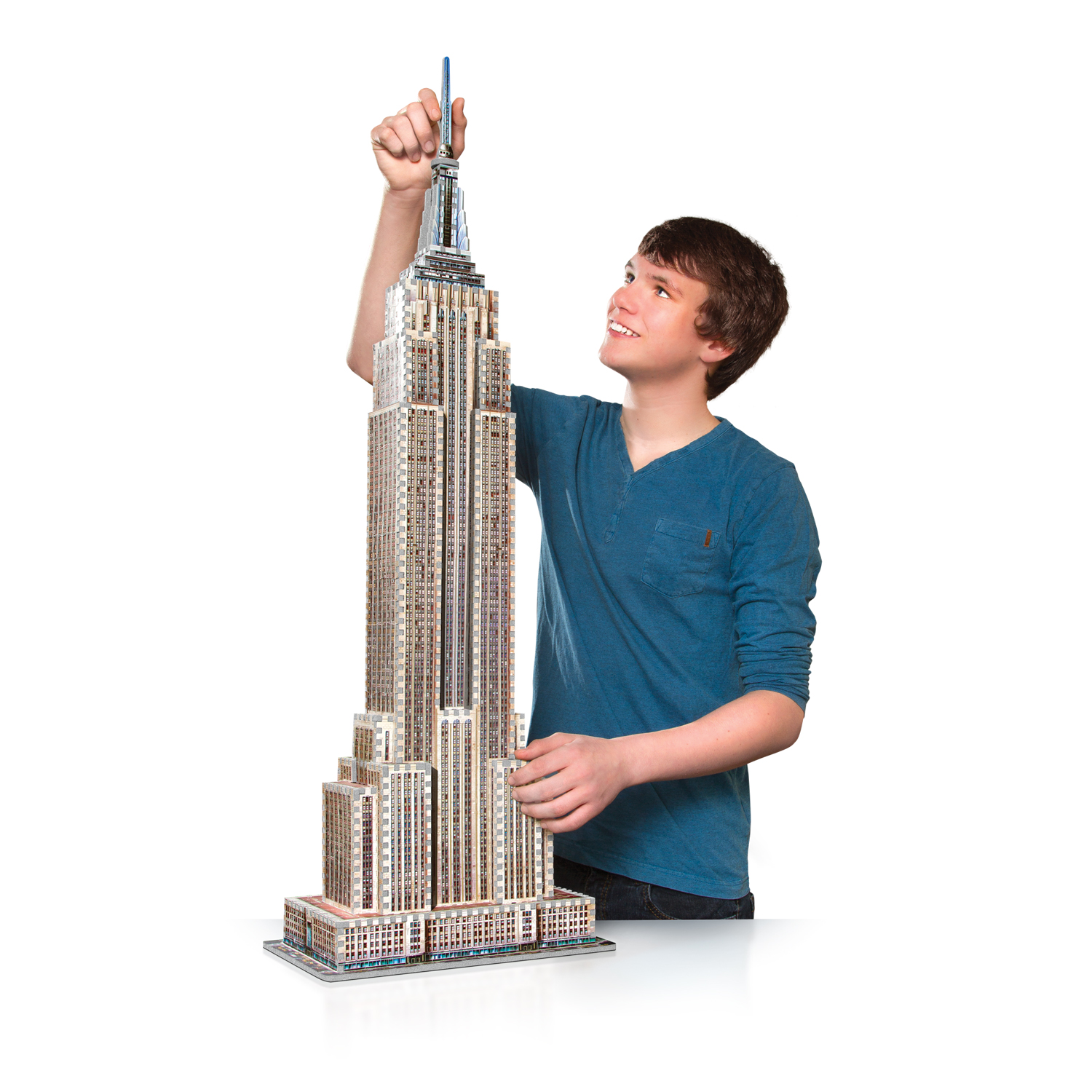 Puzz 3d Empire State Building Towers Glows 569 Pcs Bonus Wrebbit for sale online 