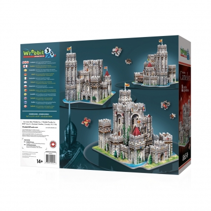 Camelot | Castles | Wrebbit 3D Puzzle | Back of the box