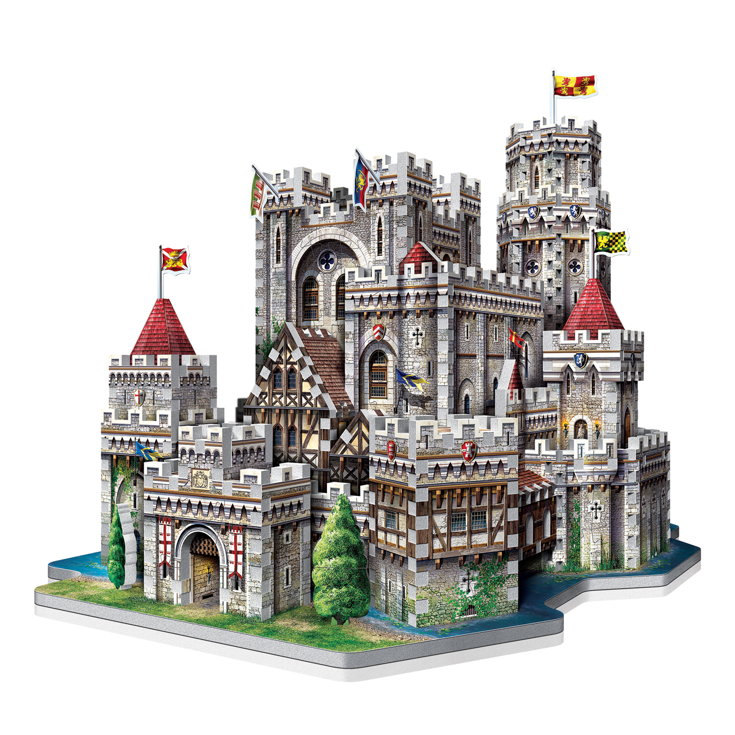 Camelot 865 Teile King Artus Castle / Burg NEU WREBBIT 3D 34546 3-D Puzzle 