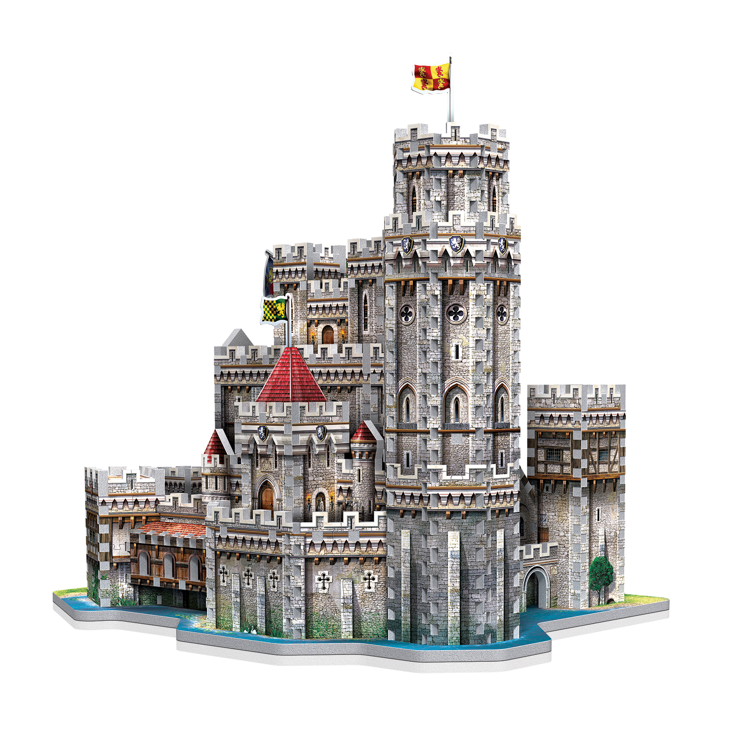 WREBBIT 3D 865 Teile Camelot King Artus Castle / Burg 3-D Puzzle 34546 NEU 