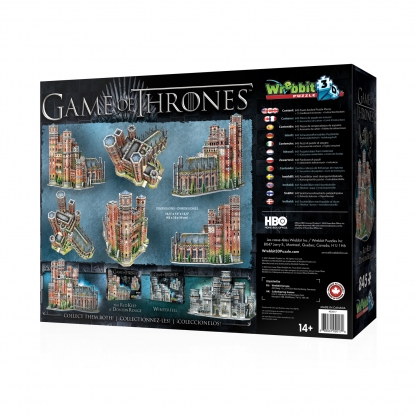 Le Donjon Rouge | Game of Thrones | Wrebbit 3D Puzzle | Dos de la boîte