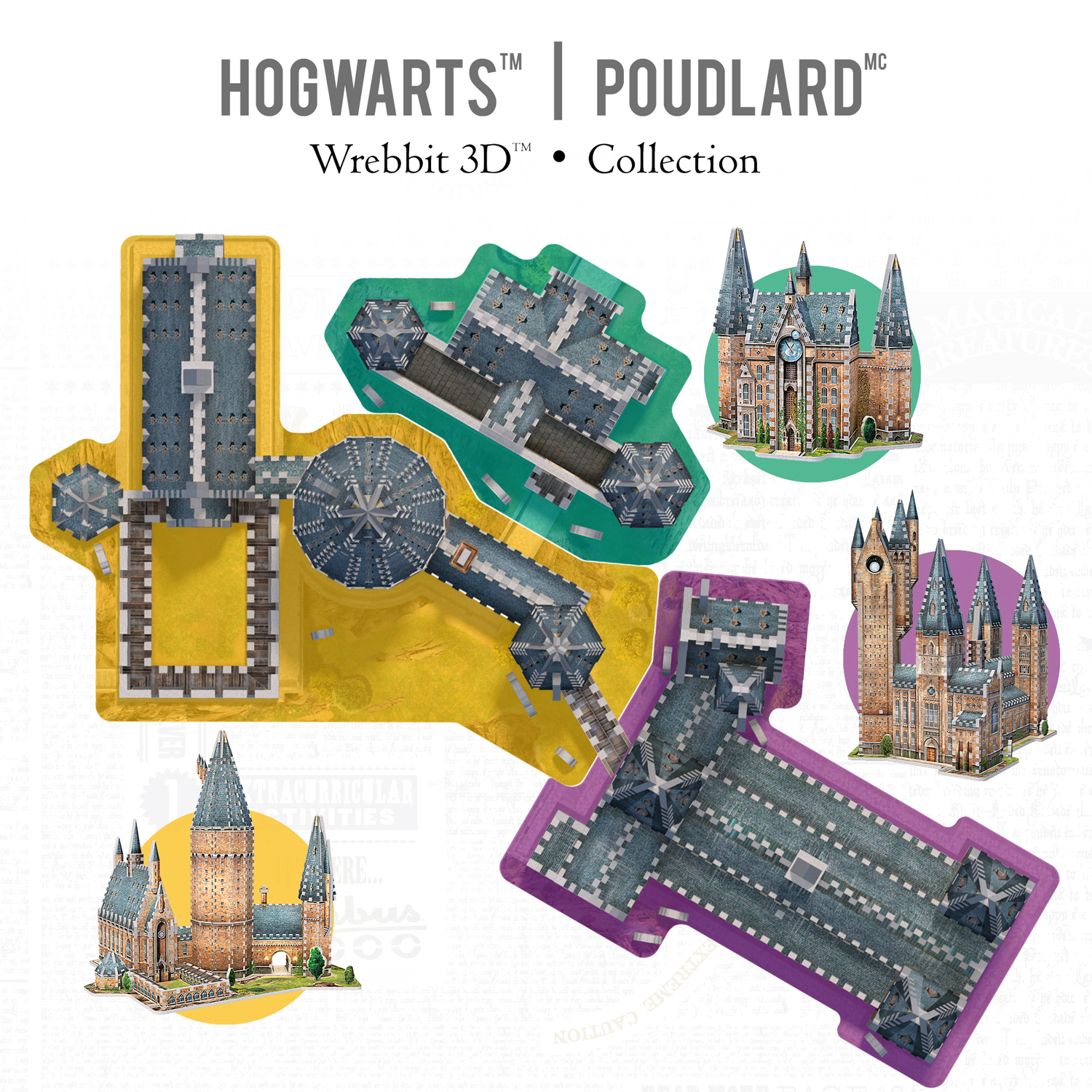 Wrebbit 3D Harry Potter Hogwarts Astronomía Torre 3D Puzle Rompecabezas 