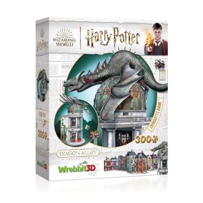 La banque de Gringotts Harry Potter - Diagon Alley | Wrebbit3D Puzzle | Boîte